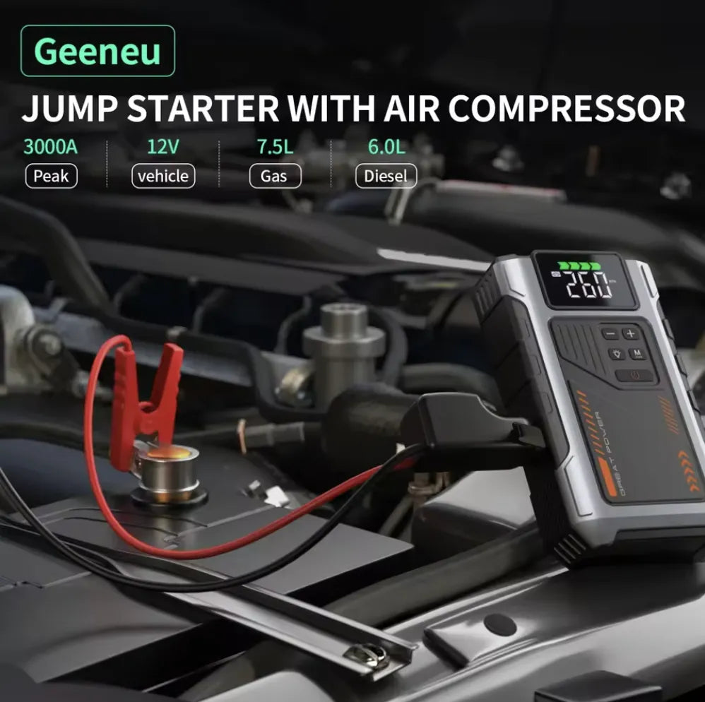 Keyf™ Jump Starter With Air Compressor