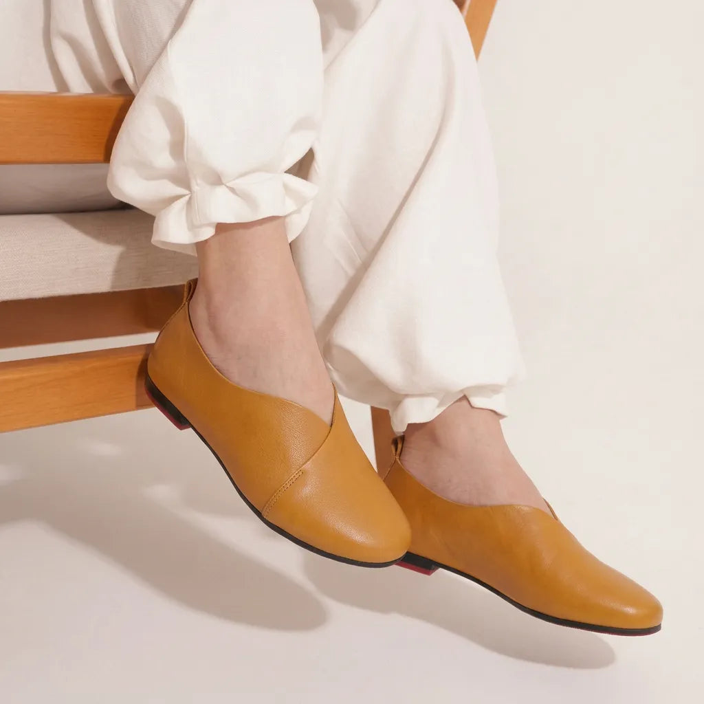 LEATHER FLATS-PALMA-1603