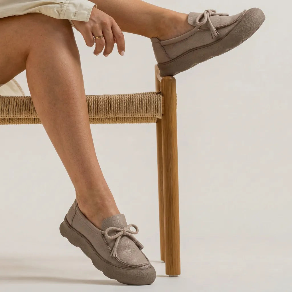 LEATHER LOAFERS-AURA-1415