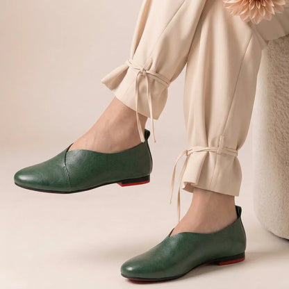 LEATHER FLATS-PALMA-1605