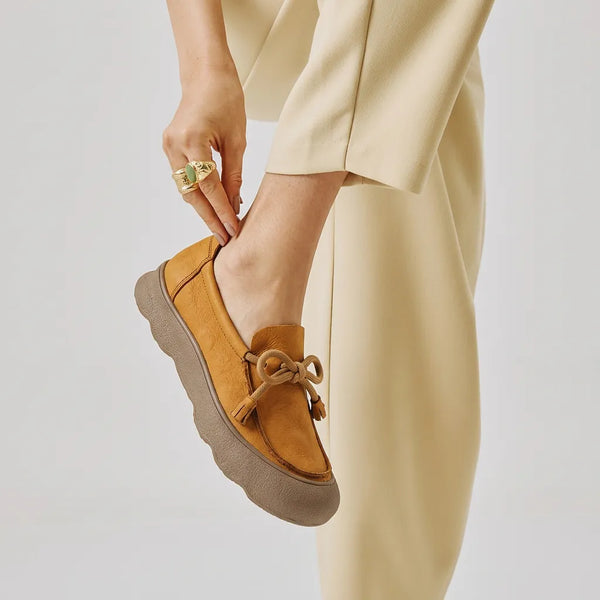 LEATHER LOAFERS-AURA-1415