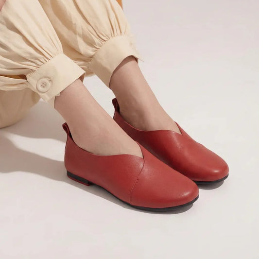 LEATHER FLATS-PALMA-1603