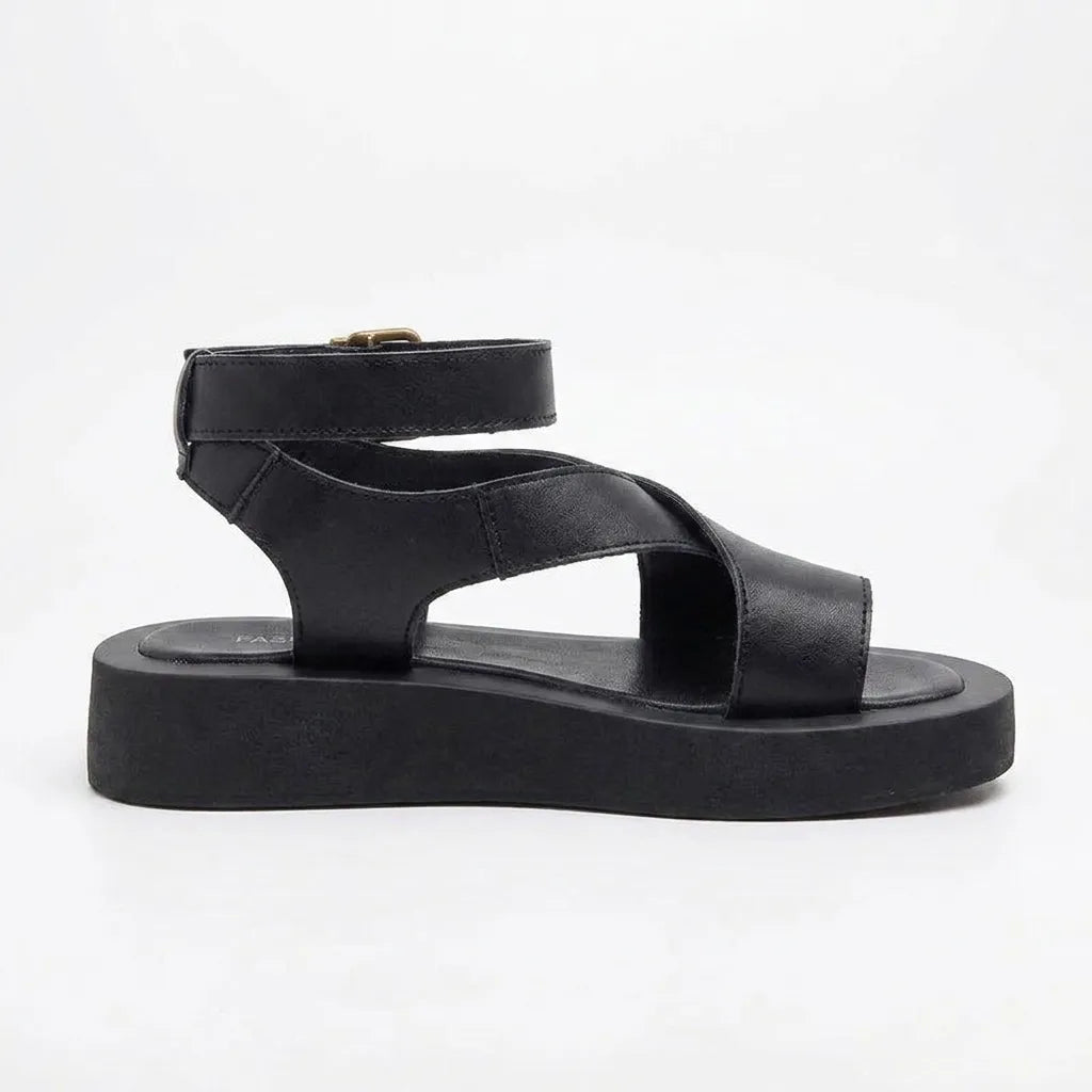 LEATHER SANDALS-ROMA-1920 BLACK SERIES