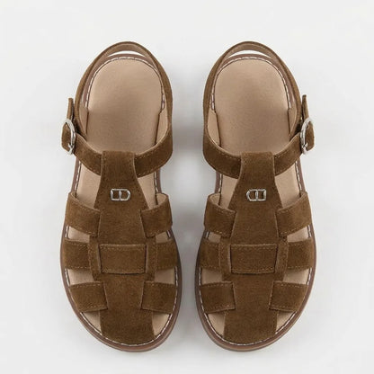 SANDALES EN CUIR-NOVA-1708