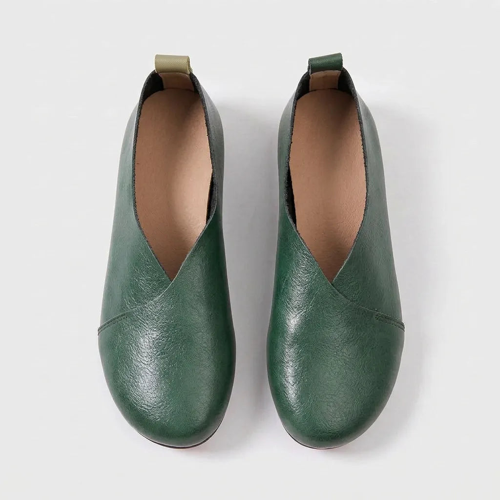 LEATHER FLATS-PALMA-1605